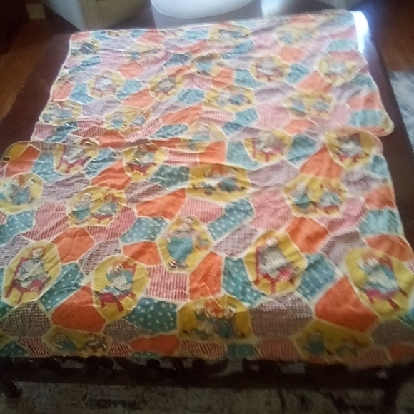 2 Vintage Raggedy Ann & Raggedy Andy Baby Receiving Blankets Rag Dolls - Picture 2 of 12